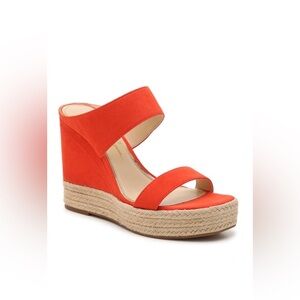 Jessica Simpson Oxy Fire Saphita Espadrille Orange Wedge Sandals
